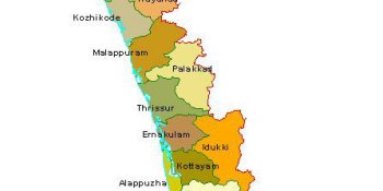 Tourist places to visit in Kerala - Kerala Map